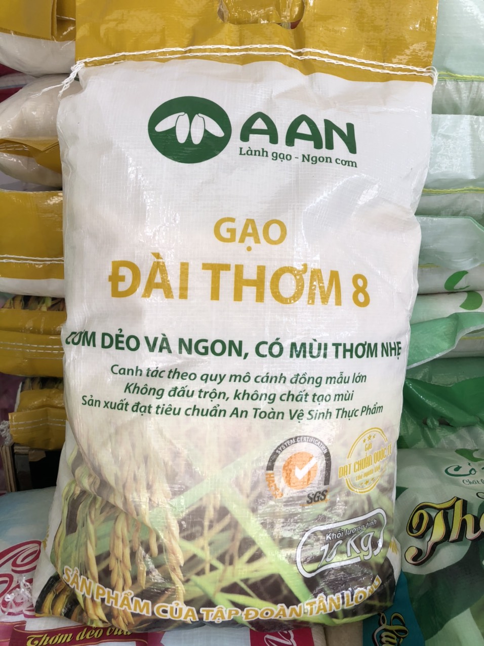 Gạo Đài Thơm 8 A An tại thị trường gạo Đà Nẵng 