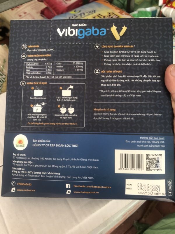Thành phần của gạo mầm Vigigaba