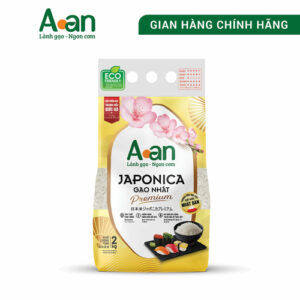 Gạo sạch Aan - Gạo Japonica Premium túi 2kg