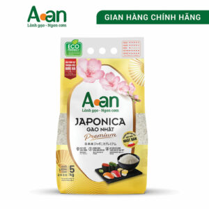 Gạo sạch Aan - Gạo Japonica Premium túi 5kg