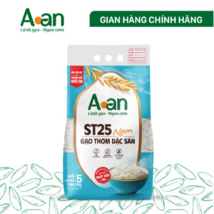 Gạo sạch Aan ST25 Ngon túi 5kg