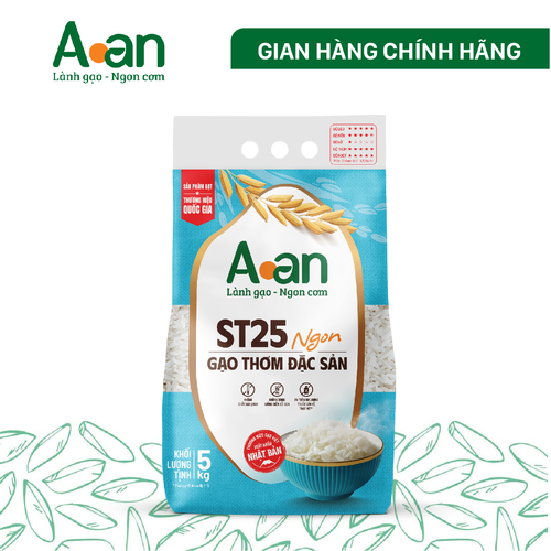 Gạo sạch Aan ST25 Ngon túi 5kg