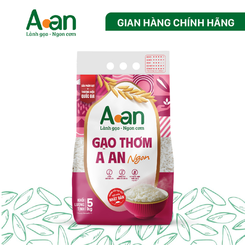 Gạo Thơm Aan Ngon túi 5kg
