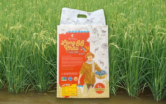 Gạo Long Châu Lúa Tôm Cỏ May